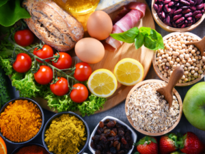 Cibo fresco e ingredienti sani